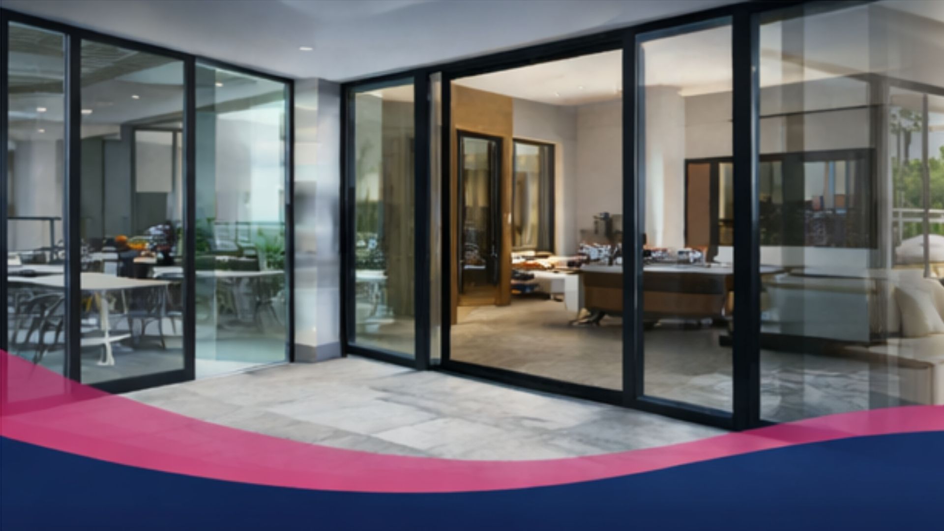 Glass Partition and Telescopic Sliding Door Vadodara