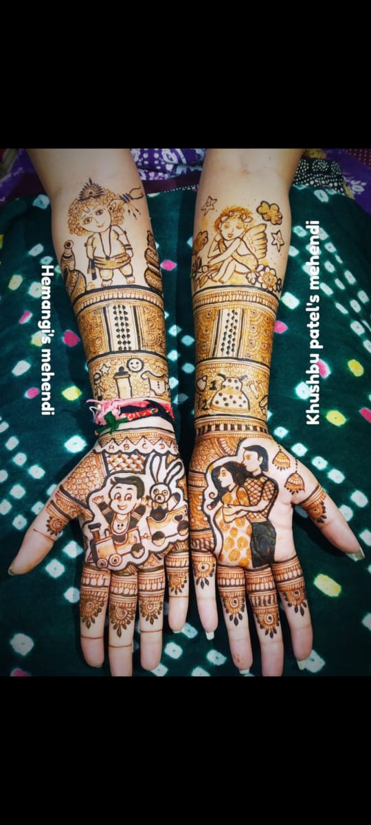 Baby Shower Special Design Mehndi