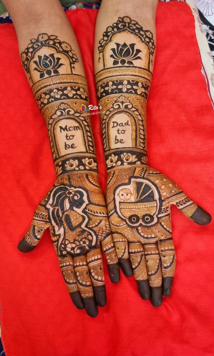 Baby Shower Special Design Mehndi